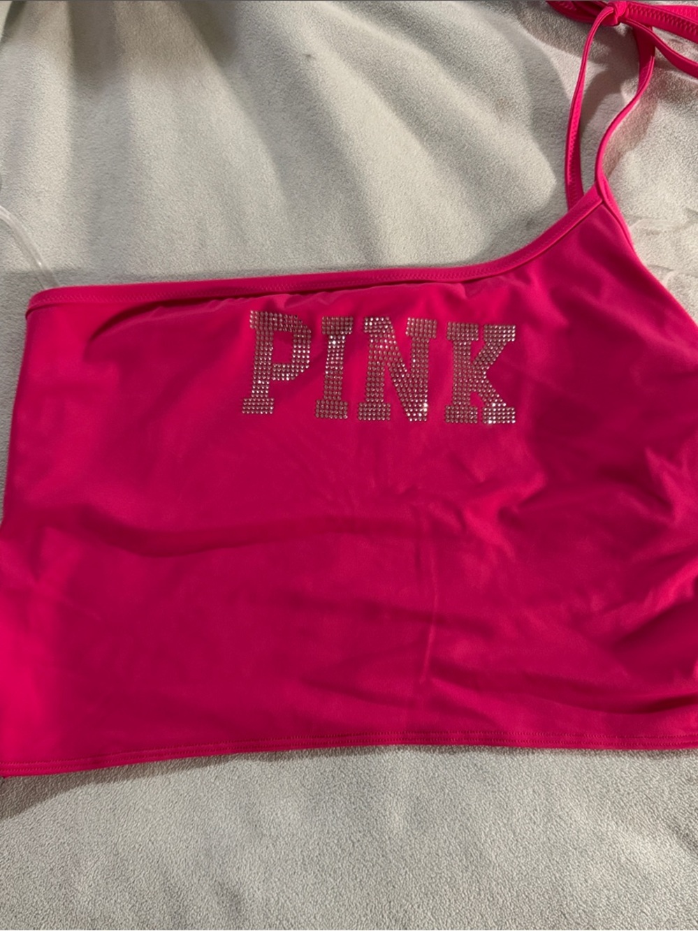 PINK Victoria's Secret Bright Pink Swim Set L - Picture 7 of 13